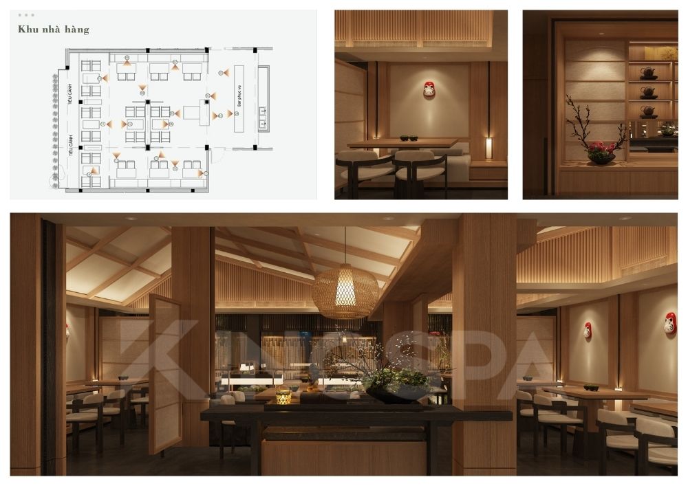 Khu nhà hàng Vườn Vua Onsen Spa